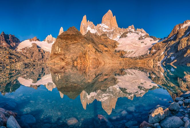 Mount Fitzroy, Argentina: The pair was in Patagonia when the pandemic was declared, and they decided to stay in Argentina.