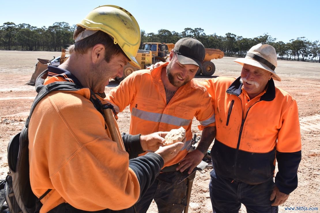 Ethan West, Brent Shannon and Paul West pictured at the goldfields.